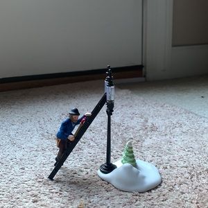 Heritage Village Collection Dickens Village Series,Lamplighter Accessory Set